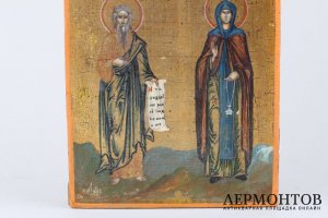 Икона Св. пророк Михей и Св. преподобная Марфа. Российская империя, конец XIX века.