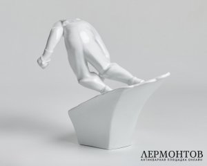 Статуэтка «Горнолыжник». Фарфор, Herend, Венгрия