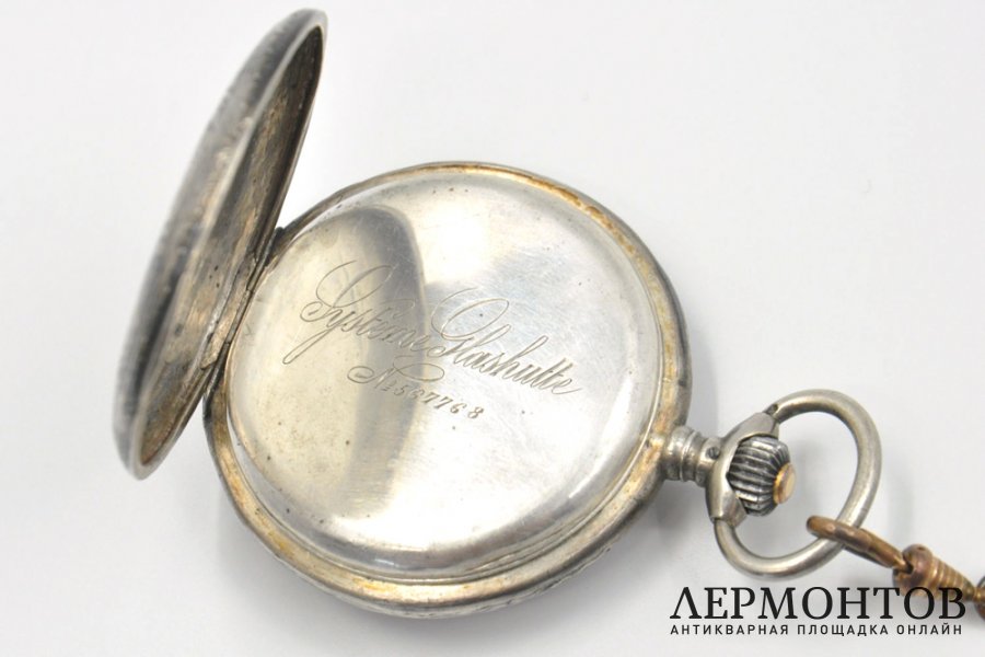 Часы карманные. Серебро, золото. Швейцария, механизм IWC, 1900-1910е гг.