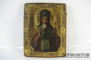 Икона. Св. Василий. Дерево. Российская Империя, XIХ век.