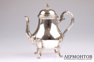 Чайный сервиз Е. Puiforcat. Серебро 950. Франция