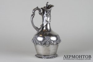 Графин. Серебро 925 пробы. Испания, конец 19-начало 20 века.