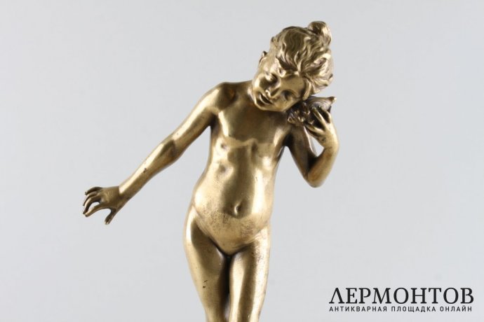 Статуэтка На пляже. Бронза. Фабрика Берндрофа. Австрия, 1900е