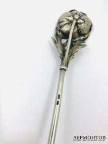 Ложка для крюшона. Серебро 84 пробы, П. Овчинников, Россия, 1899–1908 годы