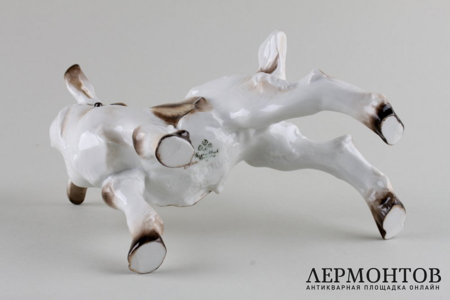 Статуэтка Козлик. Фарфор, роспись.  Rosenthal, Германия,  Joao Da Silva, 1935 год.