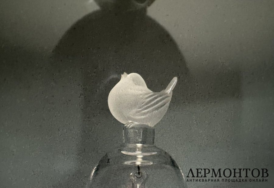 Колокольчик с птенцом. Хрусталь, Lalique, Франция, 2000-е годы