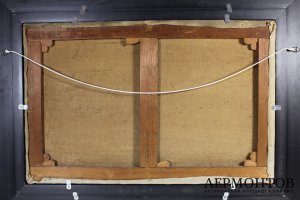 Картина. Натюрморт Цветочная корзина. VAN MULDERS. Бельгия, 19 век