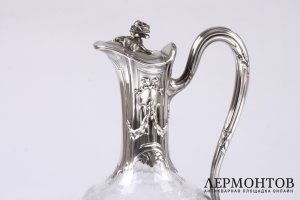 Декантер Emile Puiforcat. Серебро 950. Франция