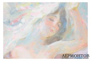 Картина. Купальщица, 1994 г. О.П. Федоров. Холст, масло.