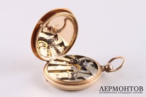 Часы карманные в классическом стиле J. Blondel. Золото. Швейцария, конец XIX в.
