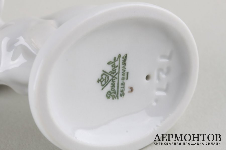 Статуэтка Французский бульдог, щенок. Фарфор. Rosenthal, K. HIMMELSTOSS, 1931 г.