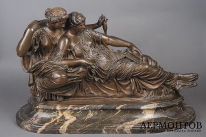Скульптура Богини судьбы Мойры. Франция, Париж, автор L.Cocheret, фабрика BARBEDIENNE