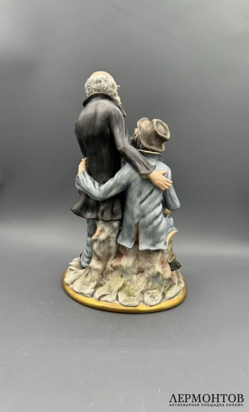 Статуэтка «Веселье». Бисквит, роспись, Villari, Италия, 1980–1990 годы