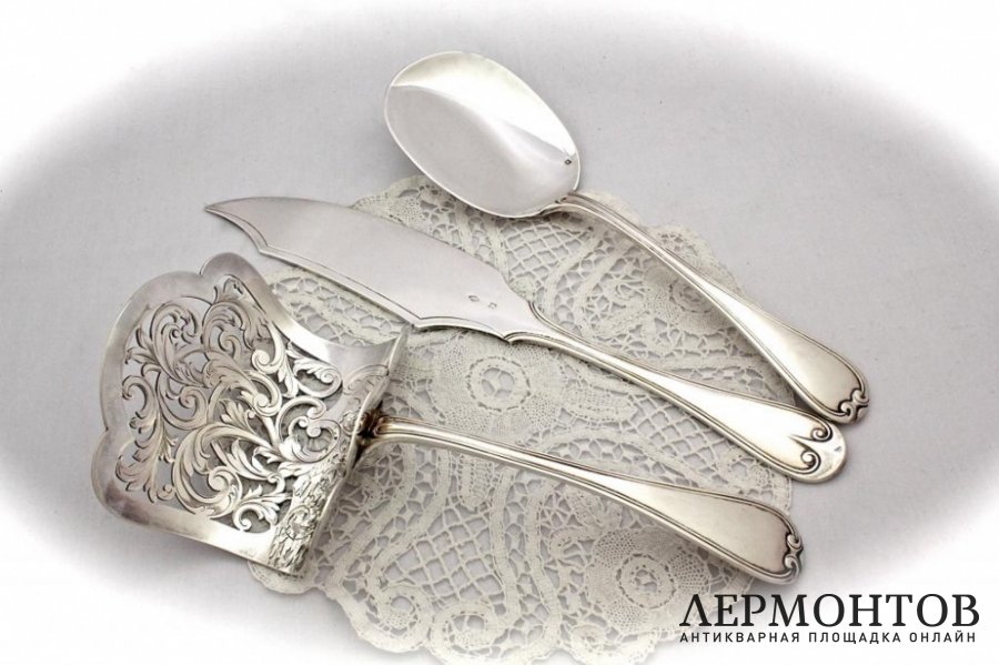 Сервировочный набор Cardeilhac. Серебро 950. Франция