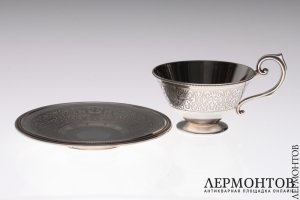 Кофейная пара. Серебро 950. Франция