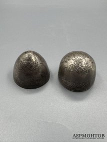Пасхальное яйцо с гравировкой в русском стиле. Серебро 84 пробы, мастер ПА, 1880-е