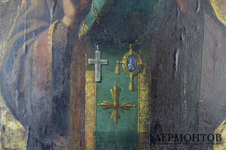 Икона. Св. Василий. Дерево. Российская Империя, XIХ век.