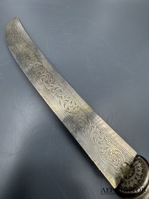 Нож для бумаг с черневым декором. Серебро 84 пробы, чернь, Россия, конец 19 века