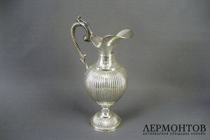 Кувшин. Серебро 950 пробы. Франция, XIX век.