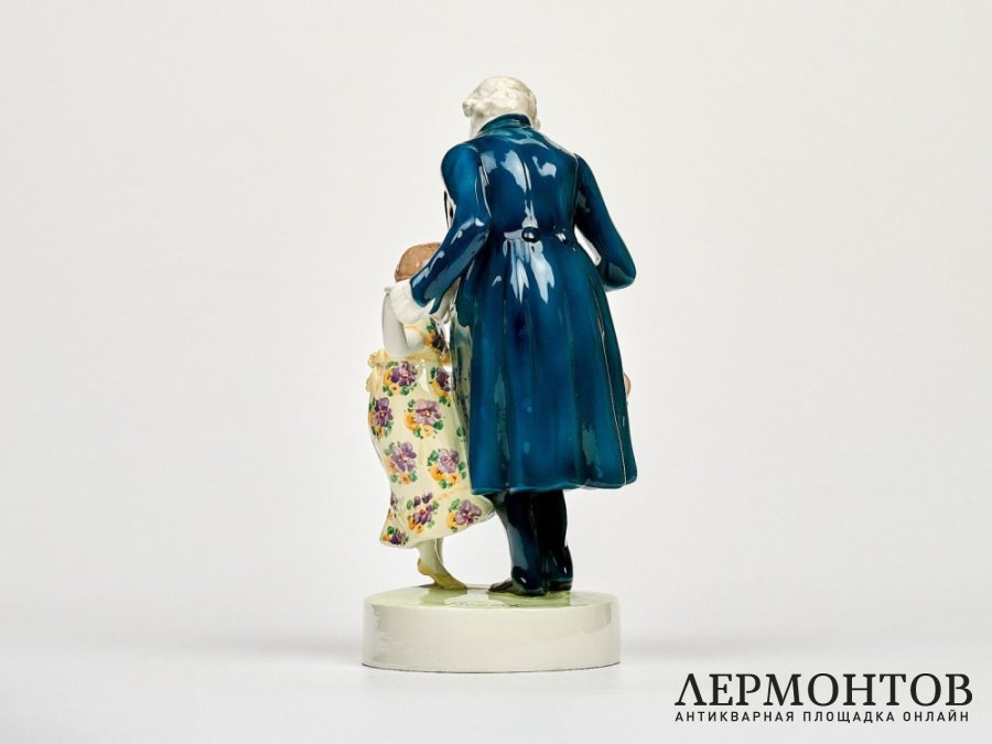 Статуэтка «Урок танцев». Фаянс, Goldscheider, Австрия, 1915–1916 годы
