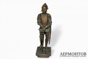 Скульптура. Жанна Дарк. Бронза. Georges Omerth. Франция