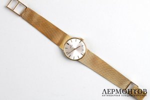 Часы женские наручные Omega. Золото 585 пробы. Швейцария, вторая половина XX века.