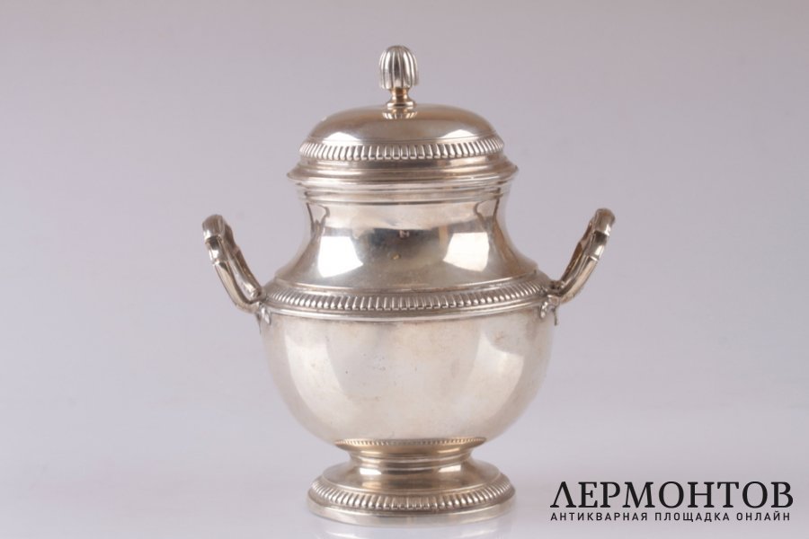Сахарница Louis Coignet. Серебро 950 пробы. Конец XIX в. Франция