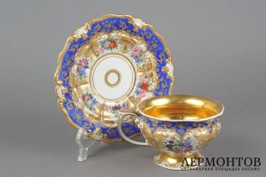 Чайная пара. Германия, Королевская фарфоровая мануфактура, 1837-1844-е гг. Фарфор.