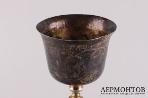 Потир. Мастер Федор Петров. Серебро 84 пробы, золочение. Россия, Москва, 1791 год.