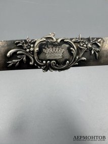 Рамка для фотографии с короной. Серебро 800 пробы, Западная Европа, конец 19 века