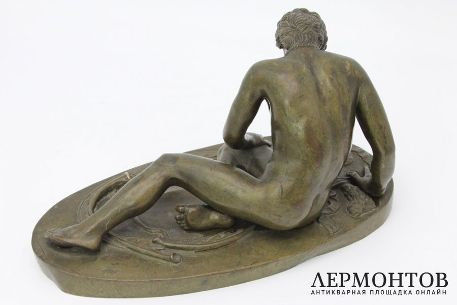 Скульптура Умирающий галл. Бронза. Европа, 2-я половина 19 века.