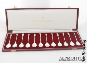 Коллекционные ложки Tichborne. Серебро 925. Англия.