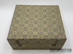 Набор для напитков. Китай, середина 20 века. Серебро 925 пробы, эмаль.