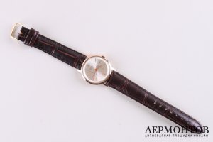Часы наручные фирмы Полет. Золото 583 пробы. СССР, 1960-е.