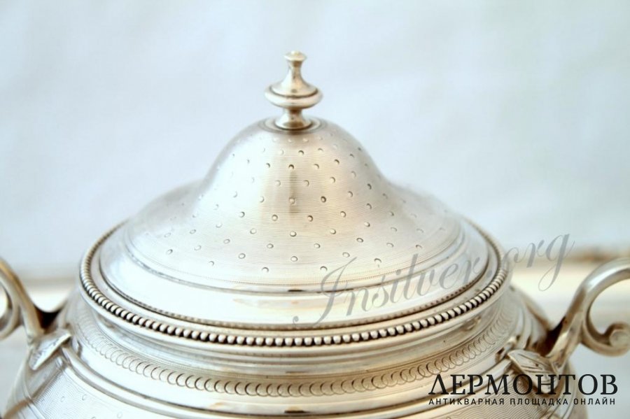Сахарница Harleux. Серебро 950. Франция 