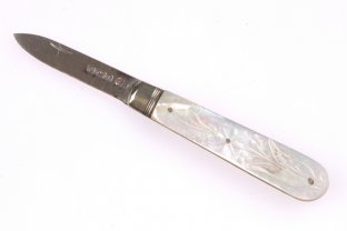 Нож складной  William Needham. Серебро 925. Англия