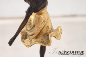 Балерина. Бронза. Позолота. F Preiss