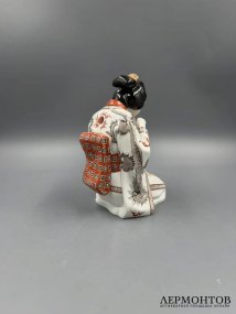 Статуэтка «Японка-каллиграф», № 19 из 50. Фарфор, роспись, Meissen, Германия