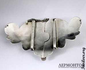 Пряжка на пояс. Серебро 84. Россия