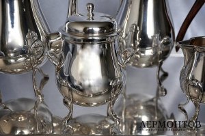 Чайно-кофейный сервиз. Серебро 950. Франция