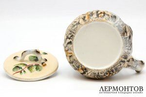 Кружка Березовый пень. СССР, Хайта, 1930-50е гг. Фарфор, роспись.