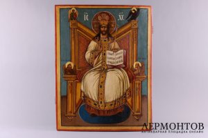 Икона Иисус Вседержитель. Россия, 18 в., Русский Север. Дерево, левкас, темпера.
