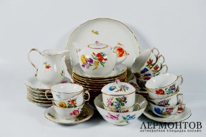 Чайный сервиз. Фарфор. Германия, Мейсен, XX век.