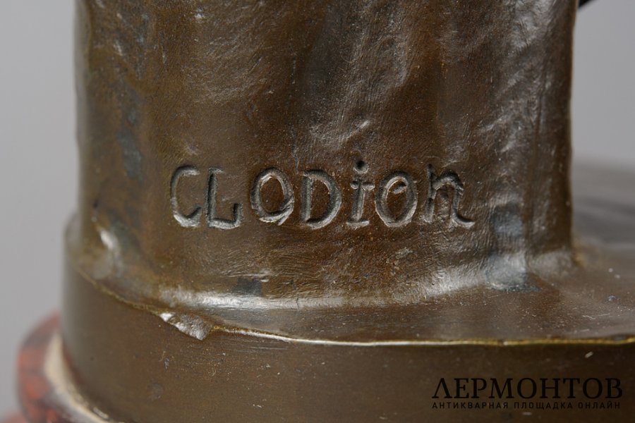 Скульптура Девочка с фруктами. Франция, Париж, автор мод. Clodion, 2 пол.19 в. Бронза
