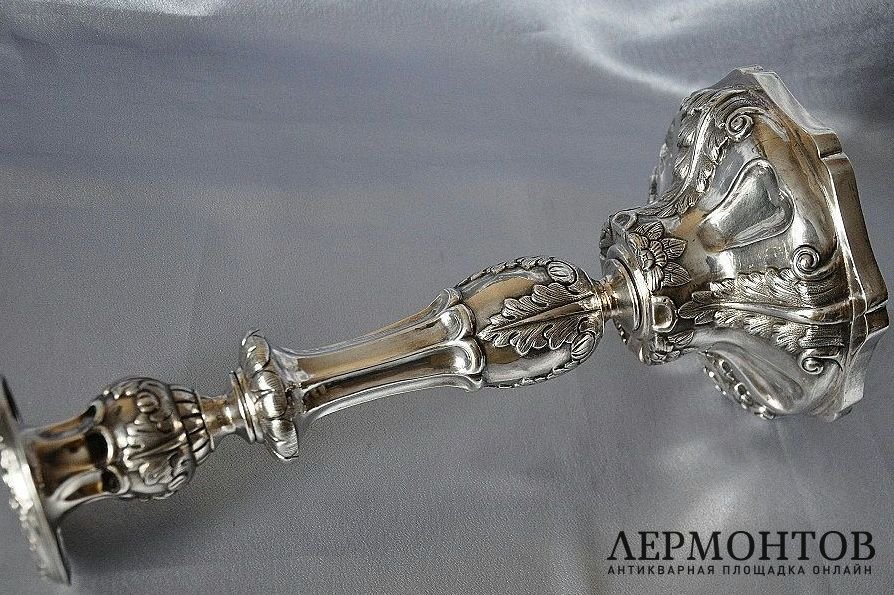 Подсвечник Цишрин. Серебро 84. Российская империя