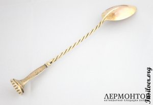Ложка для медикаментов Berthier. Серебро 950. Франция