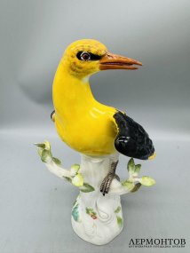 Статуэтка «Иволга». Фарфор, роспись, Meissen, по модели И. Кендлера, Германия, 20 век