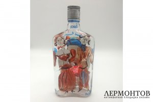 Расторгуев Евгений Анатольевич. Бутылка Господи, спаси Россию. Стекло, роспись. 1993г