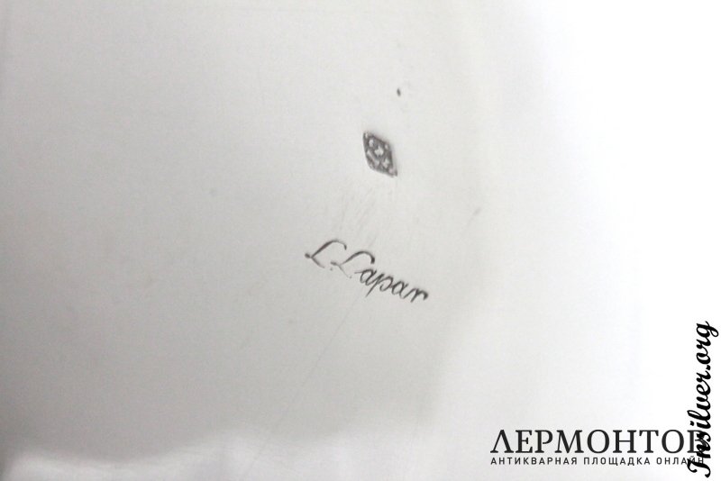 Чайно-кофейный сервиз Lapar. Серебро 950. Франция
