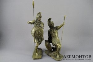 Композиция Спартанцы. Бронза, патинирование. Франция, ХХ век. 